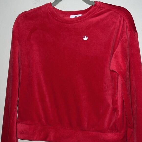 Juicy Couture Red Velour Sweatshirt - Picture 4 of 8